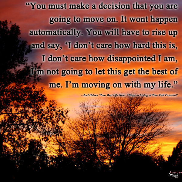Moving On With Life